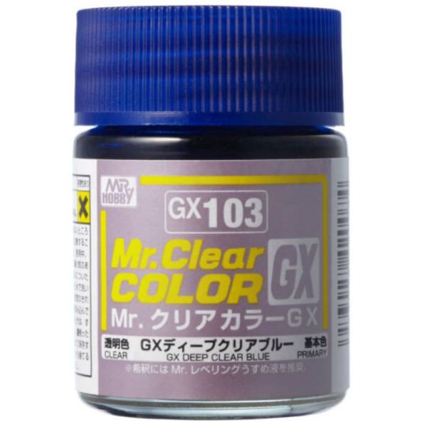 Mr Clear Color GX GX-103 Deep Clear Blue 18ml Image