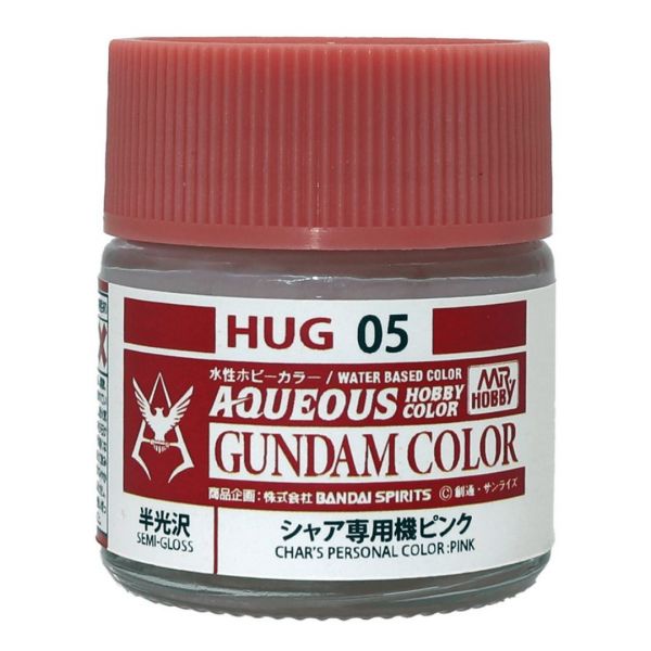 Mr Hobby Aqueous Gundam Color HUG-05 Pink for Char Aznable Semi Gloss 10ml Image