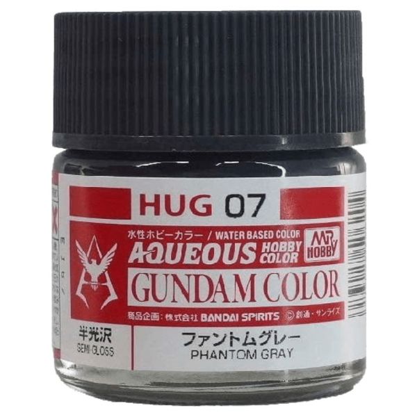Mr Hobby Aqueous Gundam Color HUG-07 Phantom Gray Semi Gloss 10ml Image