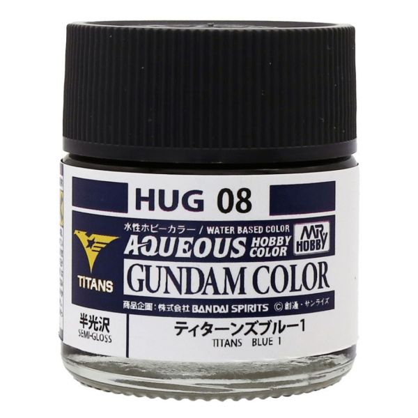 Mr Hobby Aqueous Gundam Color HUG-08 Titans Blue 1 Semi Gloss 10ml Image