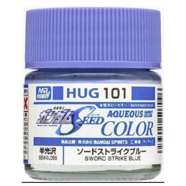 Mr Hobby Aqueous Gundam Color HUG-101 Sword Strike Blue Semi Gloss 10ml Image