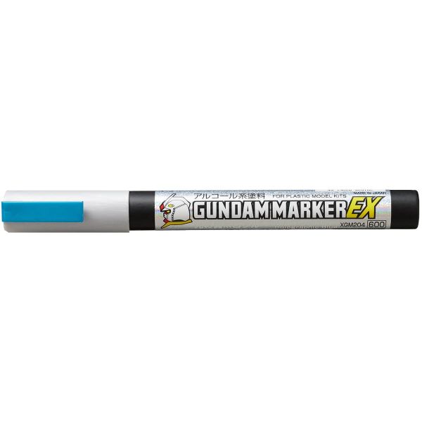 Gundam Marker EX XGM-204 Wings of Light Holo Blue (Angled Flat Edge Tip / Alcohol Based Paint) Main Image