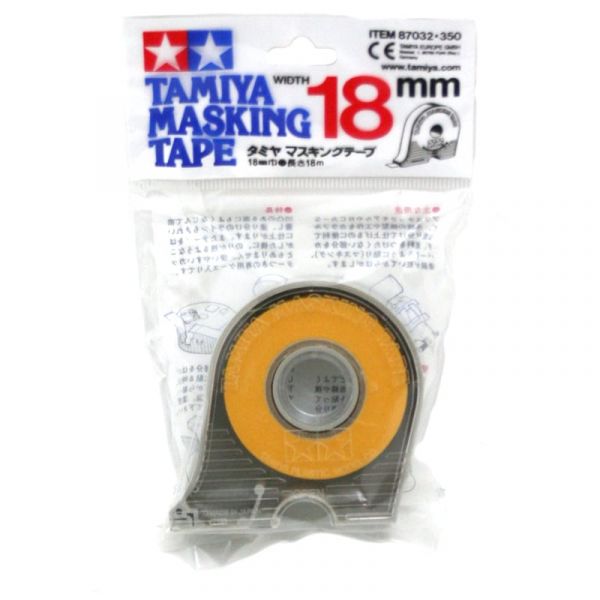 Tamiya Masking Tape 18mm Wide (18m Long) with Dispenser Image