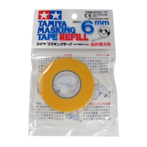 Tamiya Masking Tape 6mm Width (18m Length) Refill Image