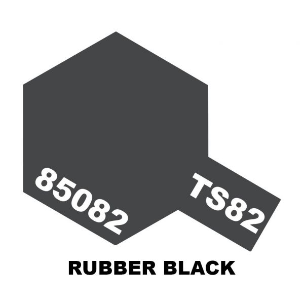 Tamiya TS-82 Rubber Black Additional Image 1