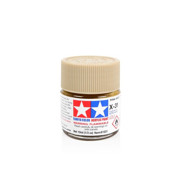Tamiya Acrylic Mini X-31 Titan Gold Additional Image 1