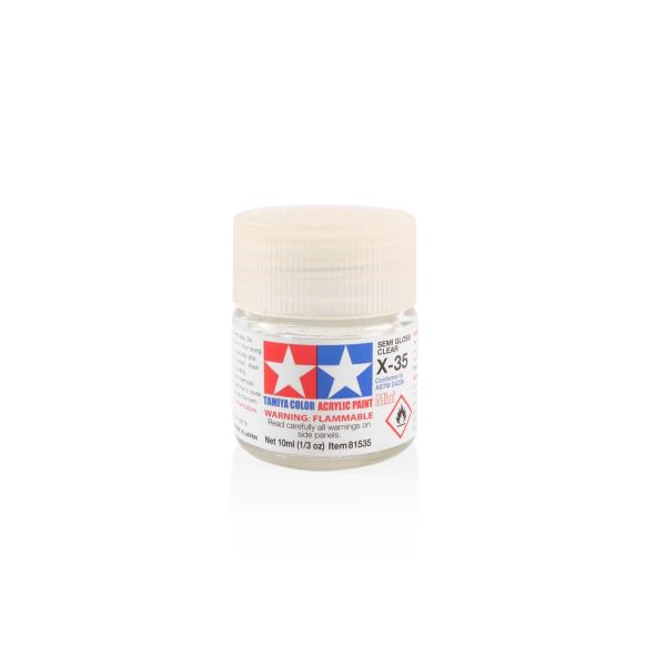 Tamiya Acrylic Mini X-35 Semi Gloss Clear Additional Image 1