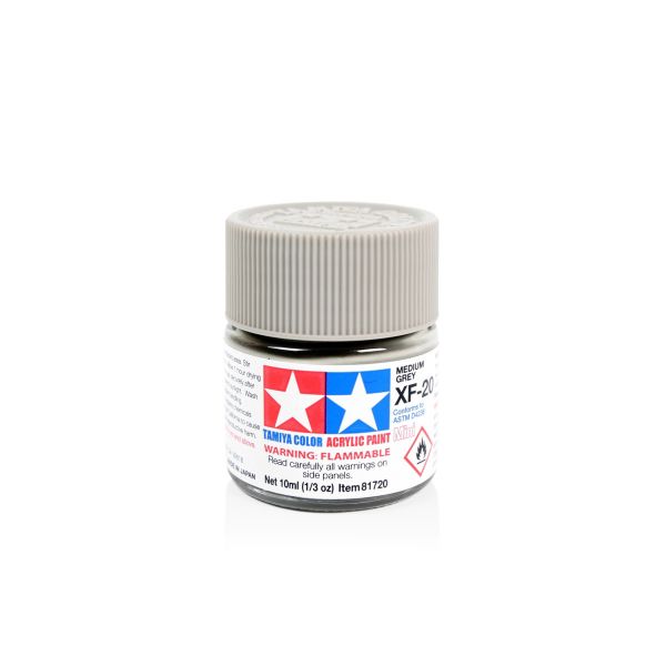 Tamiya Acrylic Mini XF-20 Medium Grey Additional Image 1