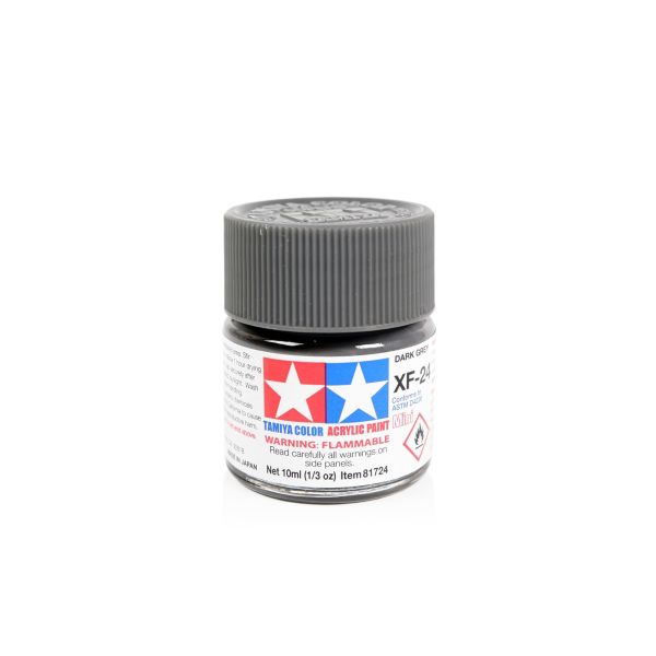 Tamiya Acrylic Mini XF-24 Dark Grey Additional Image 1
