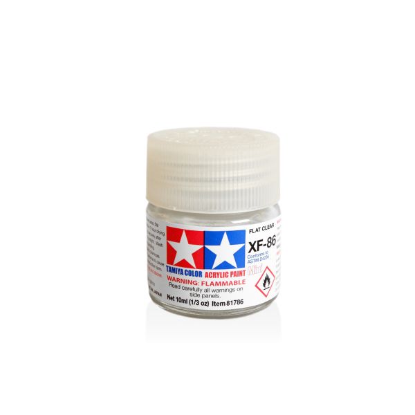 Tamiya Acrylic Mini XF-86 Flat Clear Additional Image 1