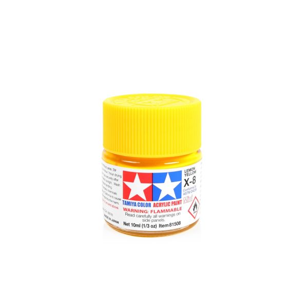 Tamiya Acrylic Mini X-8 Lemon Yellow Additional Image 1
