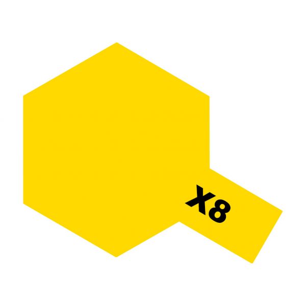 Tamiya Acrylic Mini X-8 Lemon Yellow Additional Image 2