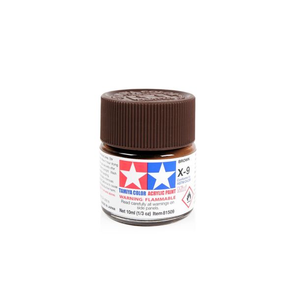 Tamiya Acrylic Mini X-9 Brown Additional Image 1
