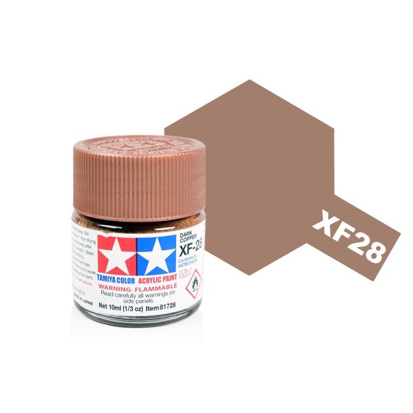 Tamiya Acrylic Mini XF-28 Dark Copper Main Image