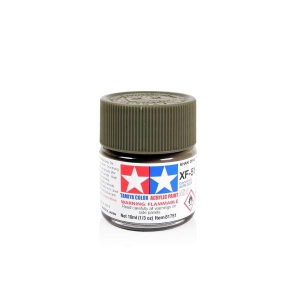 Tamiya Acrylic Mini XF-51 Khaki Drab Additional Image 1