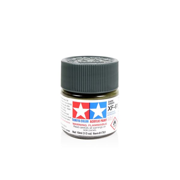 Tamiya Acrylic Mini XF-61 Dark Green Additional Image 1