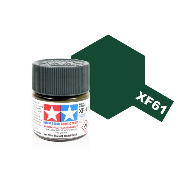 Tamiya Acrylic Mini XF-61 Dark Green Main Image