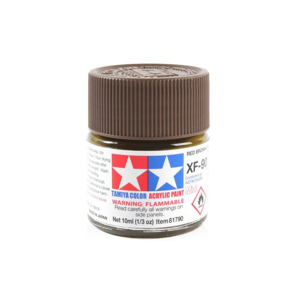 Tamiya Acrylic Mini XF-90 Red Brown 2 Additional Image 1