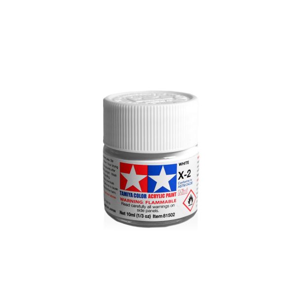 Tamiya Acrylic Mini X-2 White Additional Image 1