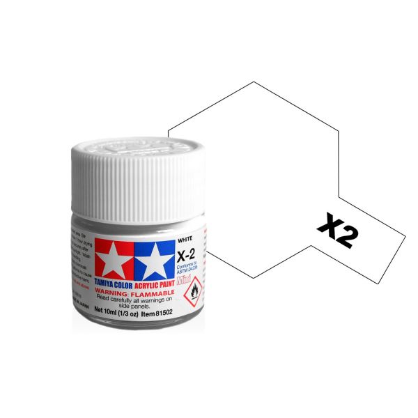 Tamiya Acrylic Mini X-2 White Main Image