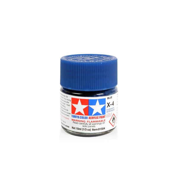 Tamiya Acrylic Mini X-4 Blue Additional Image 1