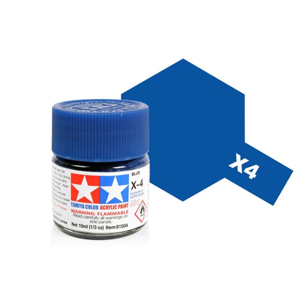 Tamiya Acrylic Mini X-4 Blue Main Image
