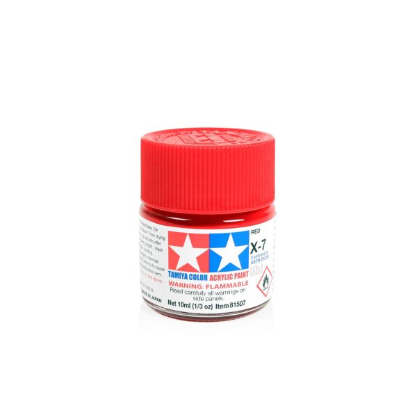 Tamiya Acrylic Mini X-7 Red Additional Image 1
