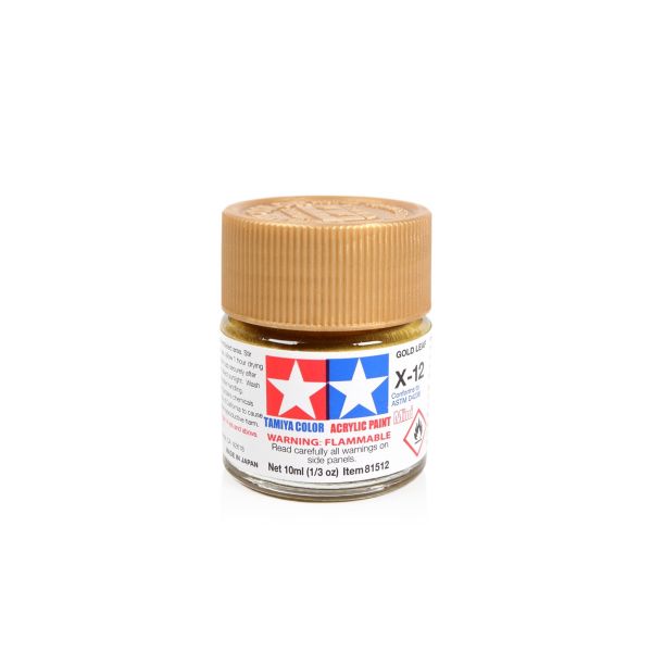 Tamiya Acrylic Mini X-12 Gold Leaf Additional Image 1