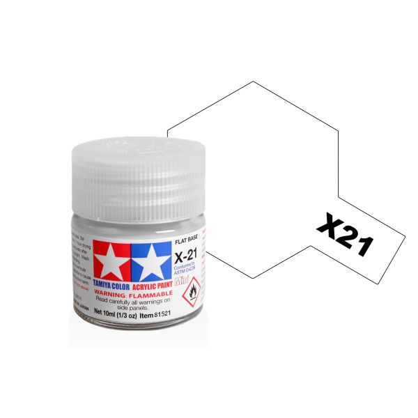 Tamiya Acrylic Mini X-21 Flat Base Main Image
