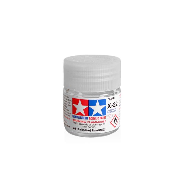 Tamiya Acrylic Mini X-22 Clear Additional Image 1