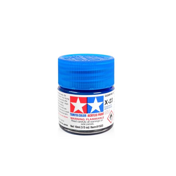 Tamiya Acrylic Mini X-23 Clear Blue Additional Image 1