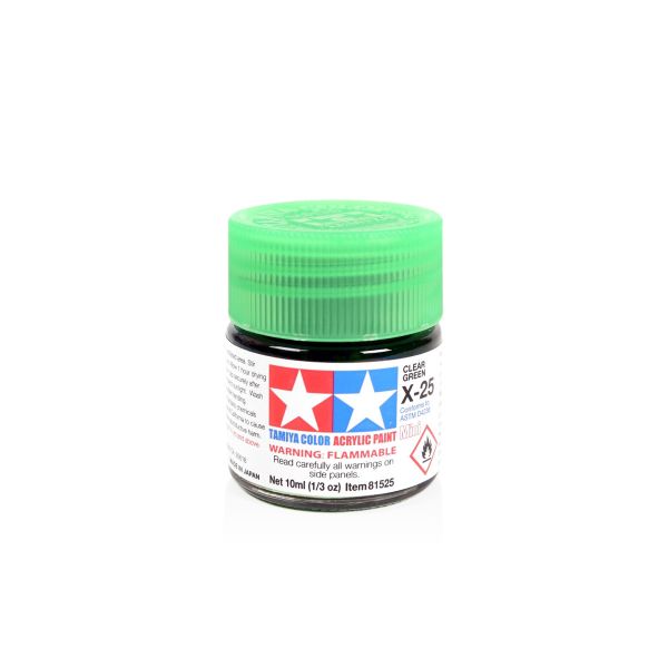 Tamiya Acrylic Mini X-25 Clear Green Additional Image 1