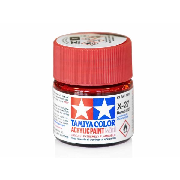 Tamiya Acrylic Mini X-27 Clear Red Additional Image 2