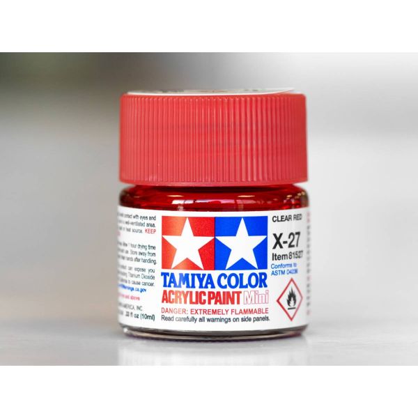 Tamiya Acrylic Mini X-27 Clear Red Additional Image 4
