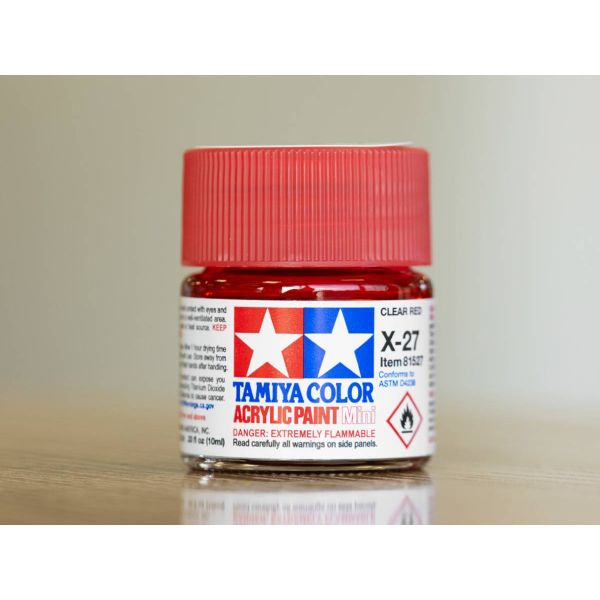 Tamiya Acrylic Mini X-27 Clear Red Additional Image 5