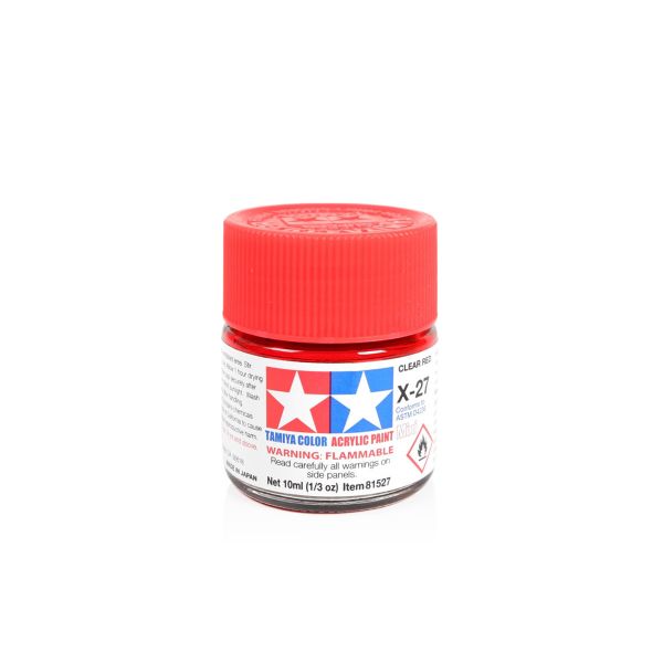 Tamiya Acrylic Mini X-27 Clear Red Additional Image 6