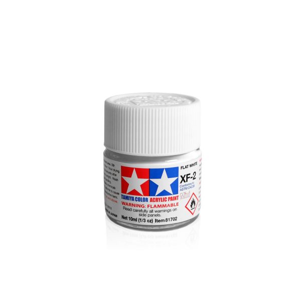 Tamiya Acrylic Mini XF-2 Flat White Additional Image 1