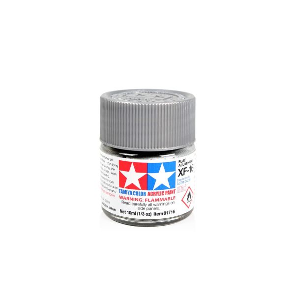 Tamiya Acrylic Mini XF-16 Flat Aluminium Additional Image 1