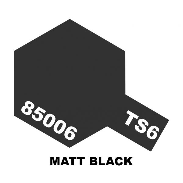 Tamiya TS-6 Matt Black Additional Image 1