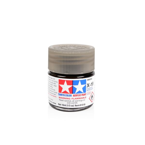 Tamiya Acrylic Mini X-19 Smoke Additional Image 1