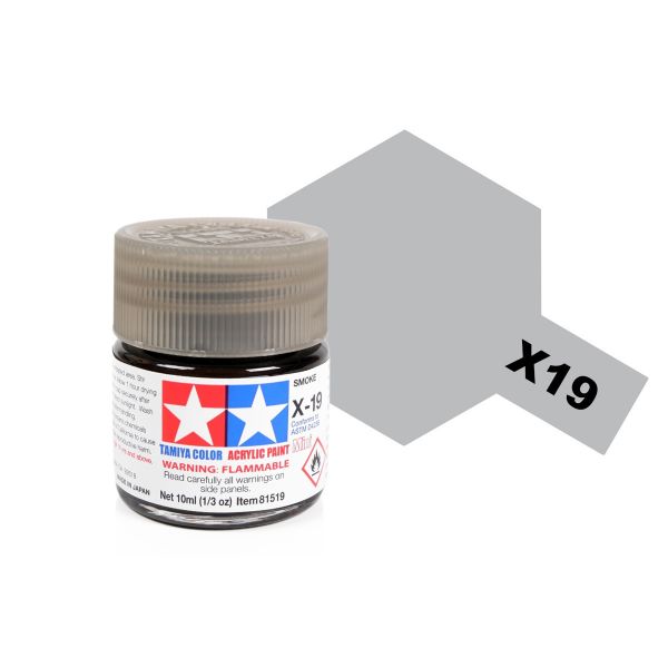 Tamiya Acrylic Mini X-19 Smoke Main Image