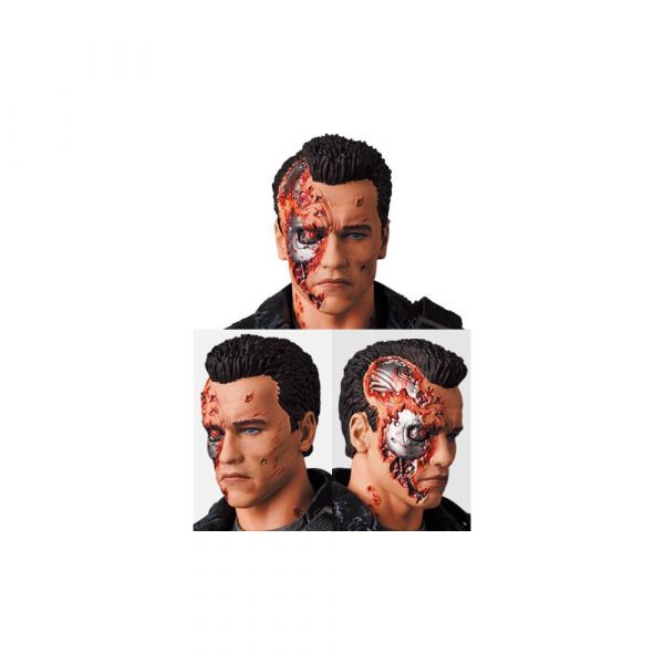 MAFEX T-800 Battle Damage Ver. Action Figure (Terminator 2) Additional Image 3