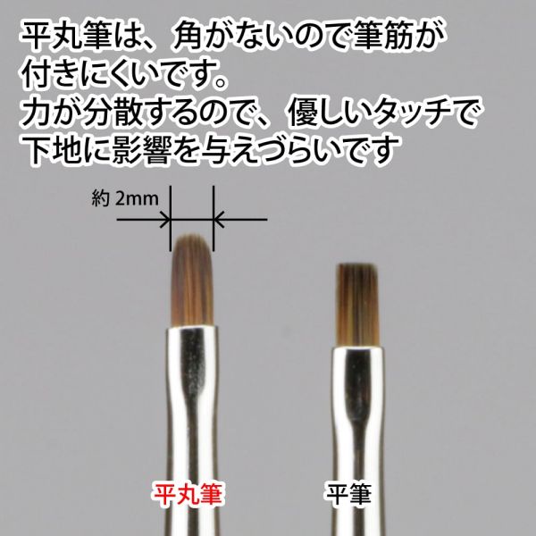 GodBrush Flat Round Brush with Cap Image