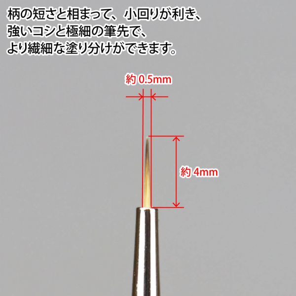 [Discontinued] GodBrush SHORT Series Brush (Sharp Point Extra Fine Version) Additional Image 1