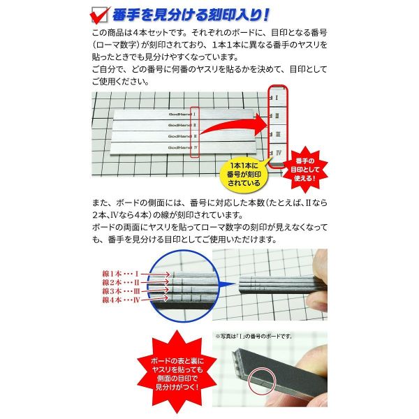 GodHand Mini FF Board Steel 10mm Width Ver. (Set of 4) Image