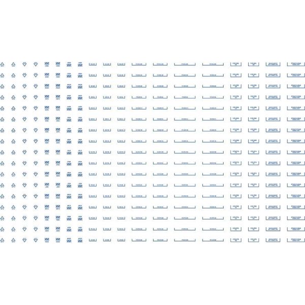 HiQParts RB03 Caution Decal One Color Blue 1/100 Scale (1 Sheet) Additional Image 3