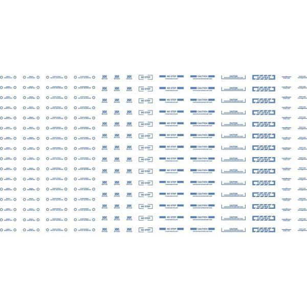 HiQParts RB03 Caution Decal One Color Blue 1/100 Scale (1 Sheet) Additional Image 4