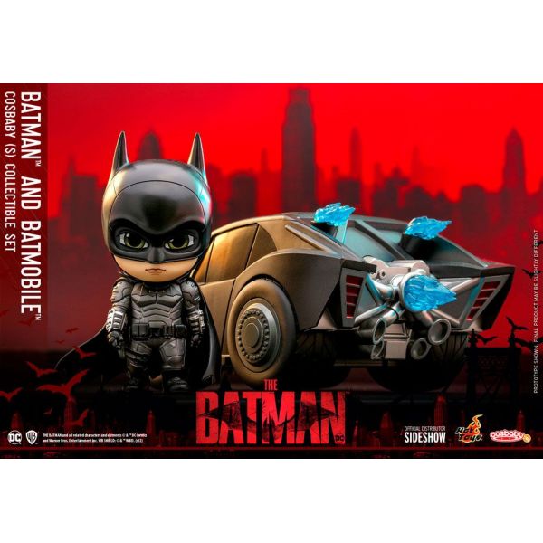 Batman & Batmobile Cosbaby Mini Figure Set 12 cm (The Batman) Additional Image 2