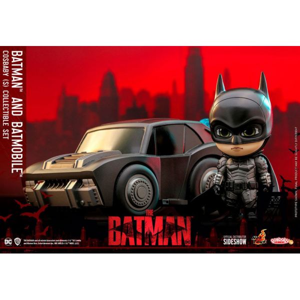 Batman & Batmobile Cosbaby Mini Figure Set 12 cm (The Batman) Additional Image 3