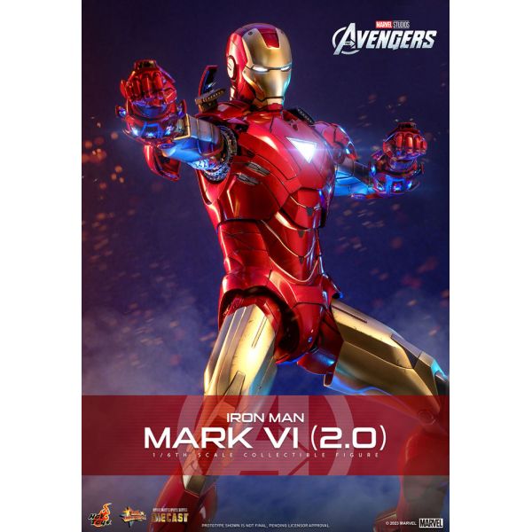 Movie Masterpiece Diecast Iron Man Mark VI (2.0) Action Figure (Marvel's The Avengers) Image